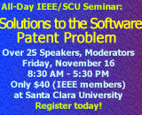 Conference: Solutions to the Software Patent Problem 1