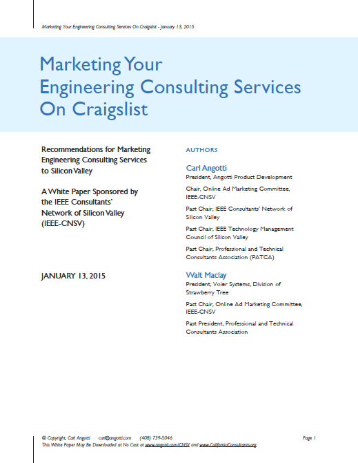 Marketing Your Engineering Consulting Services On Craigslist 1