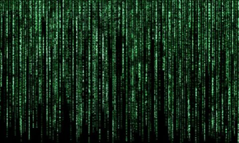 Image of The Matrix green code